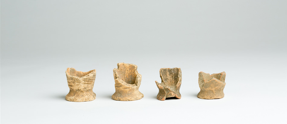 Kyujonai Archeological Site artifacts: Salt-making earthenware