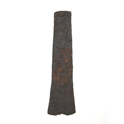 Gossakaito Archeological Site artifact: Flat iron axe